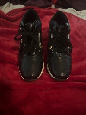Not Rated Black Wedge Sneakers